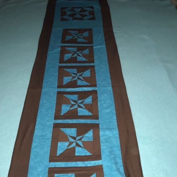 QUILTED table runner- handmade 80 inches long - Picture 1 of 4